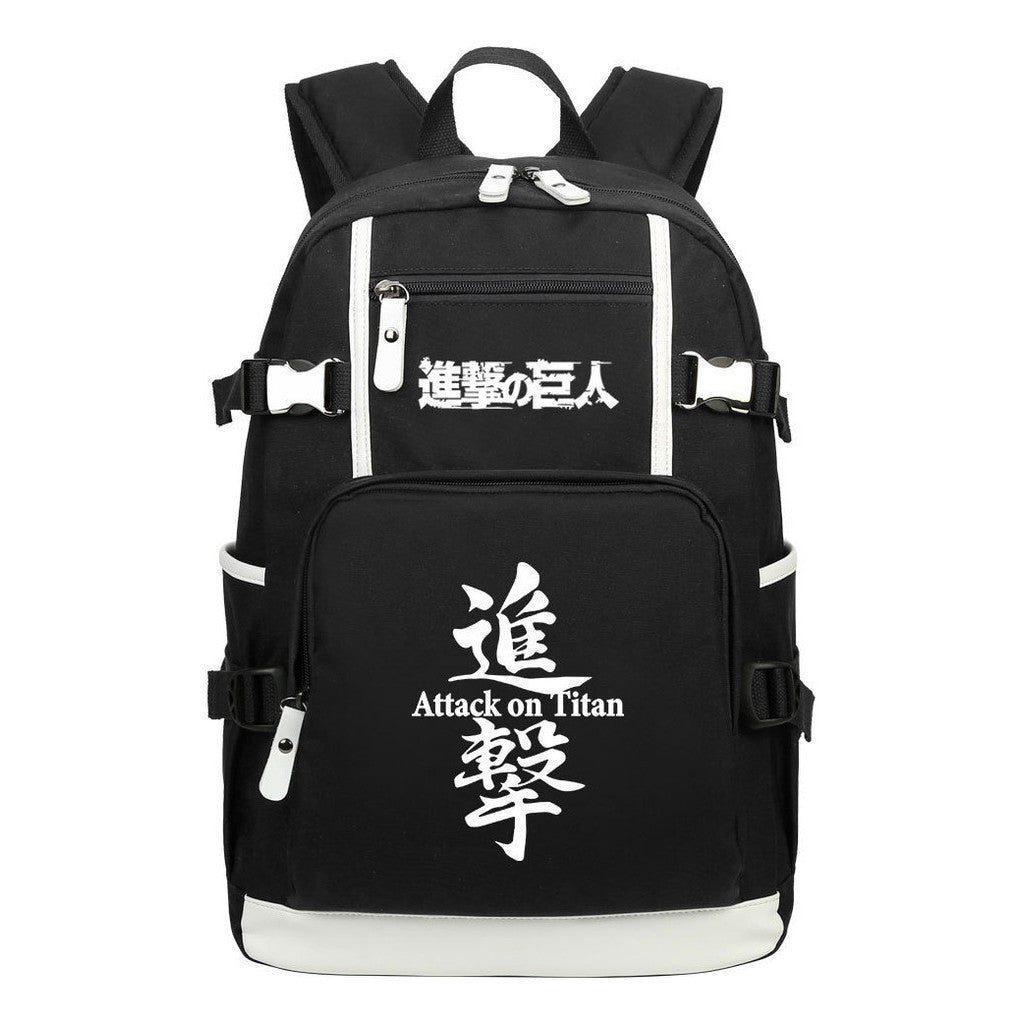Giant Winged Soldier Captain Of Anime Attack Student Backpack, Leisure Travel Backpack