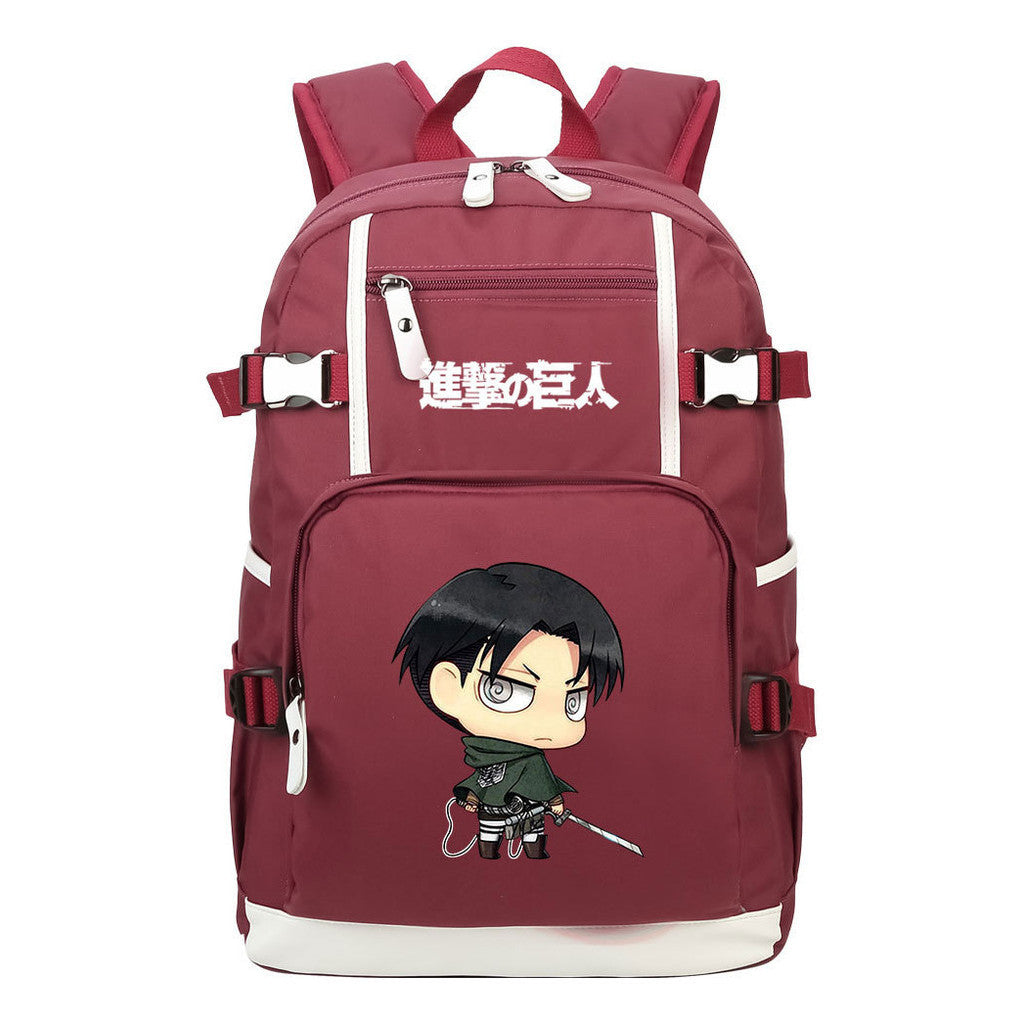 Giant Soldier Captain Alan Of Anime Attack Student Backpacks, Men's And Women's Backpacks, Leisure Travel Backpacks, Backpacks