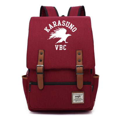 Volleyball Youth Printed Student School Bag Casual Belt Buckle Classic Backpack