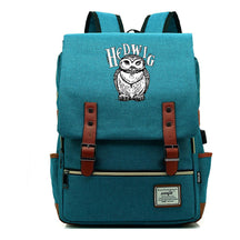 School Of Witchcraft And Wizardry Youth Student Backpack Usb Men's And Women's Leisure Belt Buckle Backpack