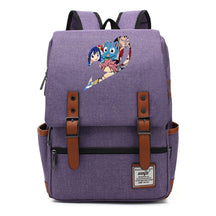Printed Youth Student School Bag Casual Belt Buckle Classic Backpack
