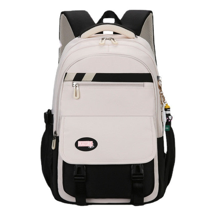 Reducing Load And Protecting Spine, Simple And Large Capacity Student Girl Backpack