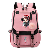 Cartoon Fashion Usb Student Backpack For Boy And Girl, Casual Woven Strap Flip Back Backpack