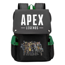 Apex Hero Print Usb Charging Cap Head Style Student School Bag Casual Backpack