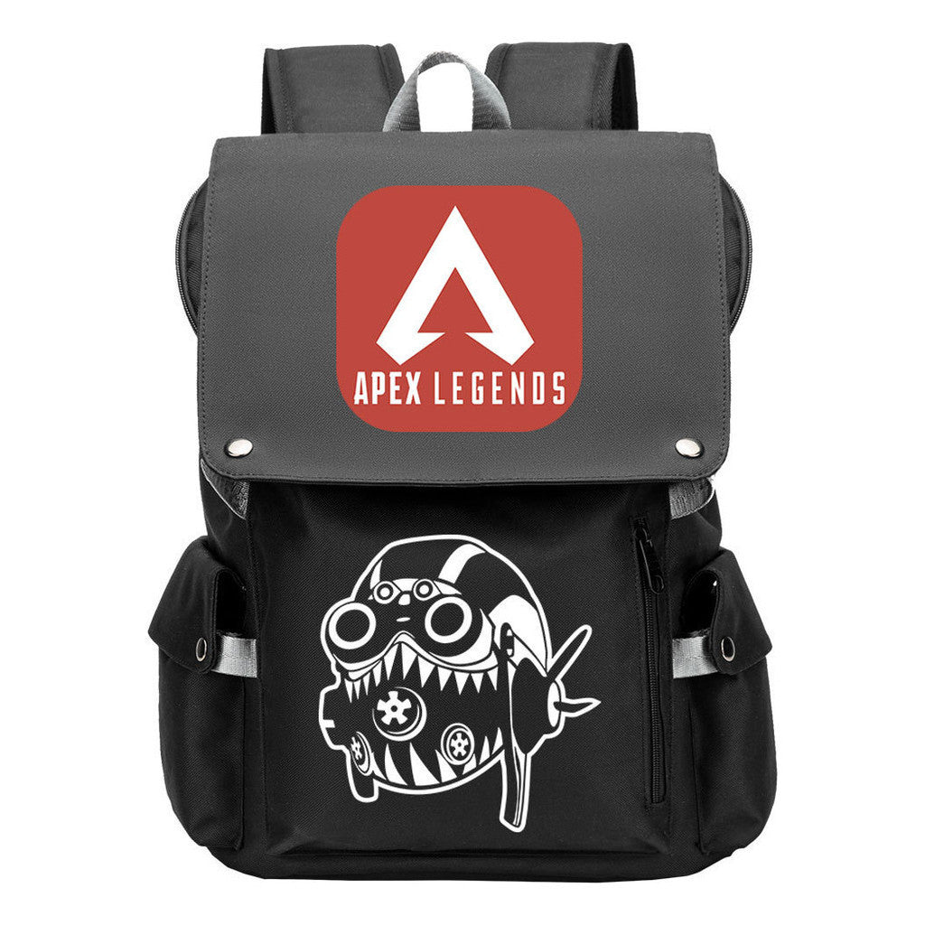 Apex Hero Print Usb Charging Head Youth School Bag Casual Backpack