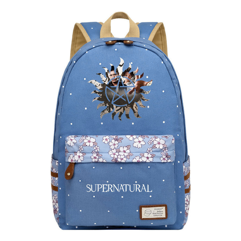 Evil Power Printed Student School Bag Fashion Casual Backpack