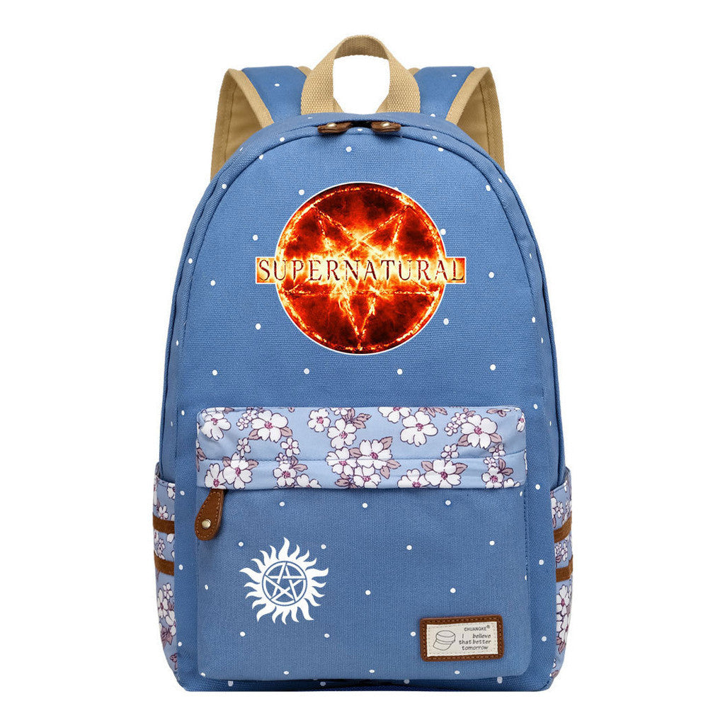 Evil Power Printed Student School Bag Fashion Casual Backpack