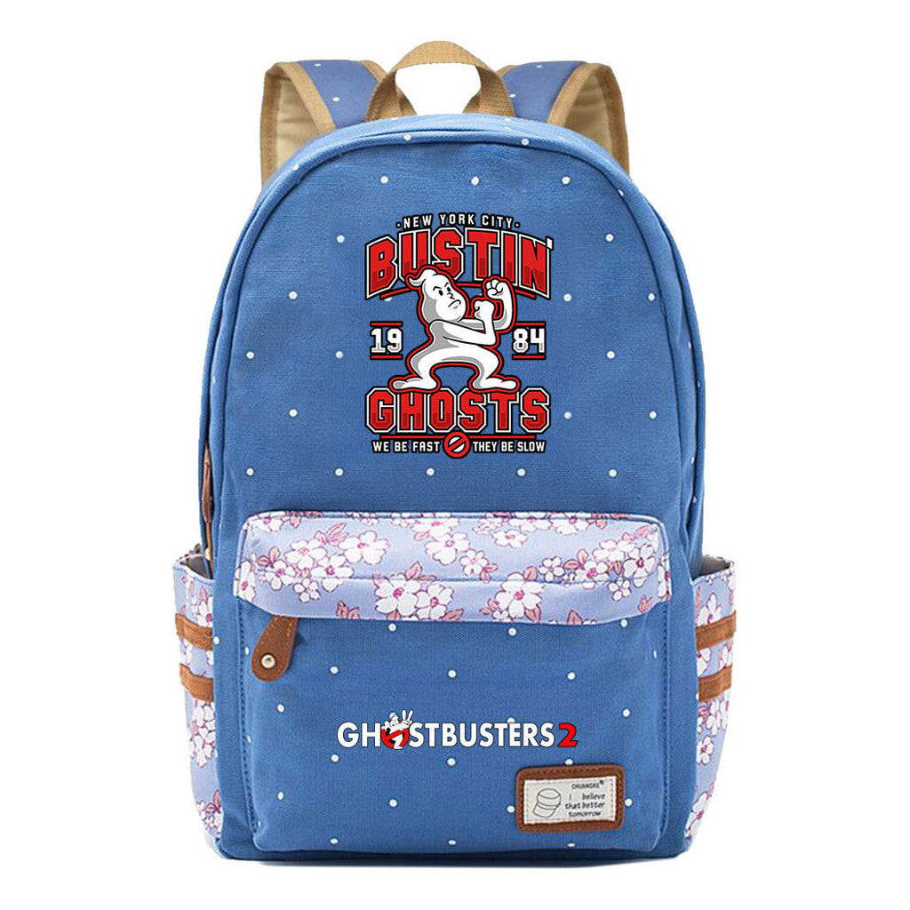 Devil Print Teenage Girl Backpack, Fashionable And Casual Backpack