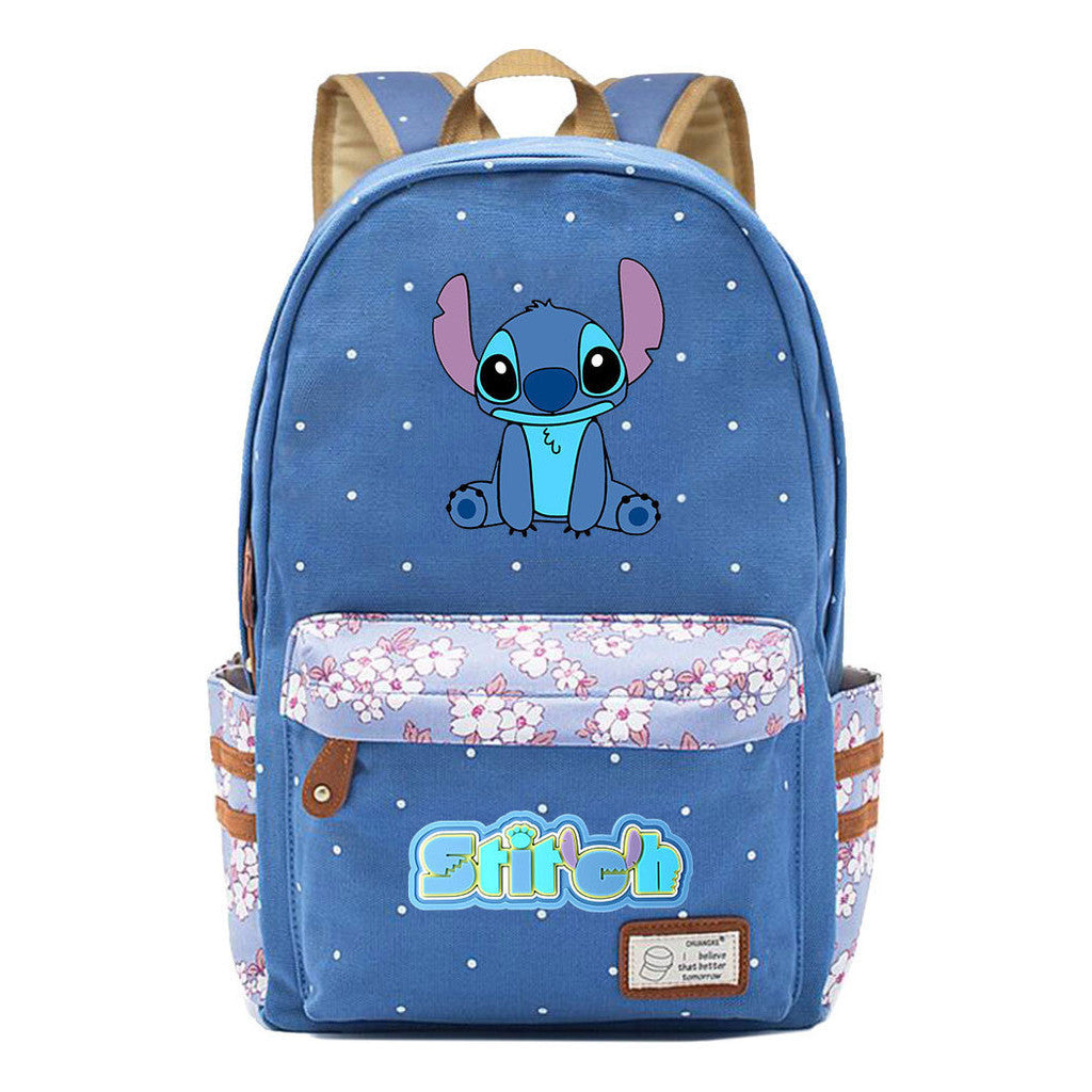 Interstellar Baby Stitch Printed Youth Student Backpack Casual Backpack