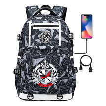 Cartoon Cartoon Printed Usb Youth Student Backpack Men's And Women's Backpack Leisure Travel Backpack