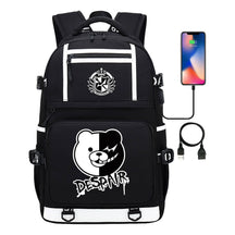 Cartoon Cartoon Printed Usb Youth Student Backpack Men's And Women's Backpack Leisure Travel Backpack