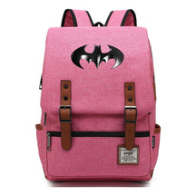 Superhero Batman Print Student Backpack Casual Belt Buckle Classic Backpack