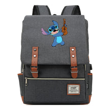 Anime Star Baby Stitch Printed Youth Student Backpack Usb Casual Backpack