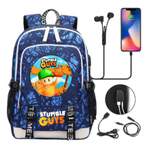 Printed Youth School Bag Usb Casual Backpack Travel Backpack