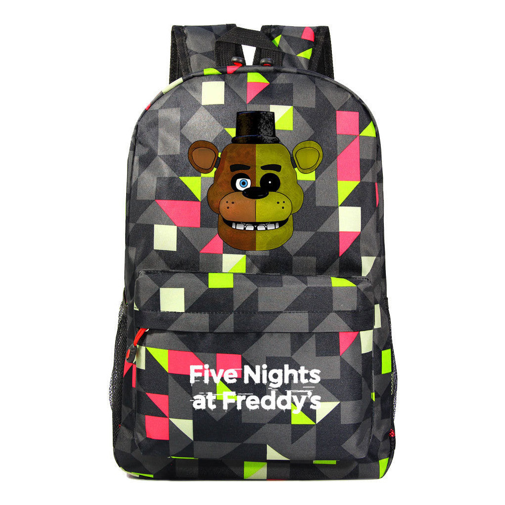 Fashion Toy Bear Game Fashion Starry Sky Youth Student Backpack Men's And Women's Leisure Backpack