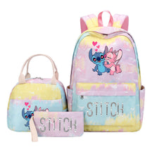 Interstellar Baby Stitch Student Girls School Bag Lunch Bag Three Piece Set Backpack Cover
