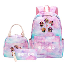 Teenage Student Girl Backpack Lunch Bag Three Piece Set Backpack