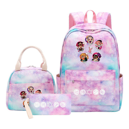 Teenage Student Girl Backpack Lunch Bag Three Piece Set Backpack