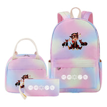 Teenage Student Girl Backpack Lunch Bag Three Piece Set Backpack