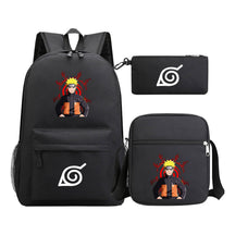 Anime Naruto Starry Sky Student School Bag Three Piece Set Backpack Set