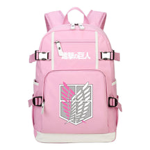 Giant Wings Of Cartoon And Anime Attack Youth Student Backpack, Leisure Travel Backpack