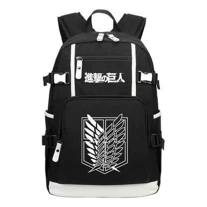 Giant Winged Soldier Captain Of Anime Attack Student Backpack, Leisure Travel Backpack
