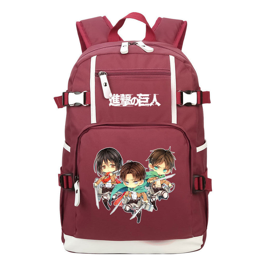 Giant Soldier Captain Alan Of Anime Attack Student Backpacks, Men's And Women's Backpacks, Leisure Travel Backpacks, Backpacks