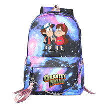 Cartoon Strange Town Youth Student School Bag Men's And Women's Leisure Travel Backpack