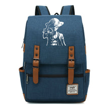 Anime Pirate King Luffy Printed Youth Student School Bag Casual Belt Buckle Classic Backpack