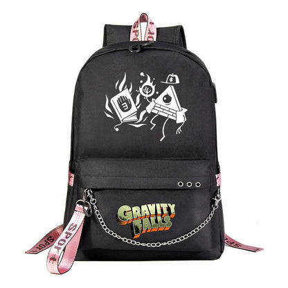 Cartoon Strange Town Youth Student School Bag Men's And Women's Leisure Travel Backpack