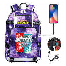 My Heroes Academy Usb Youth Student Backpack For Men And Women's Travel Backpacks