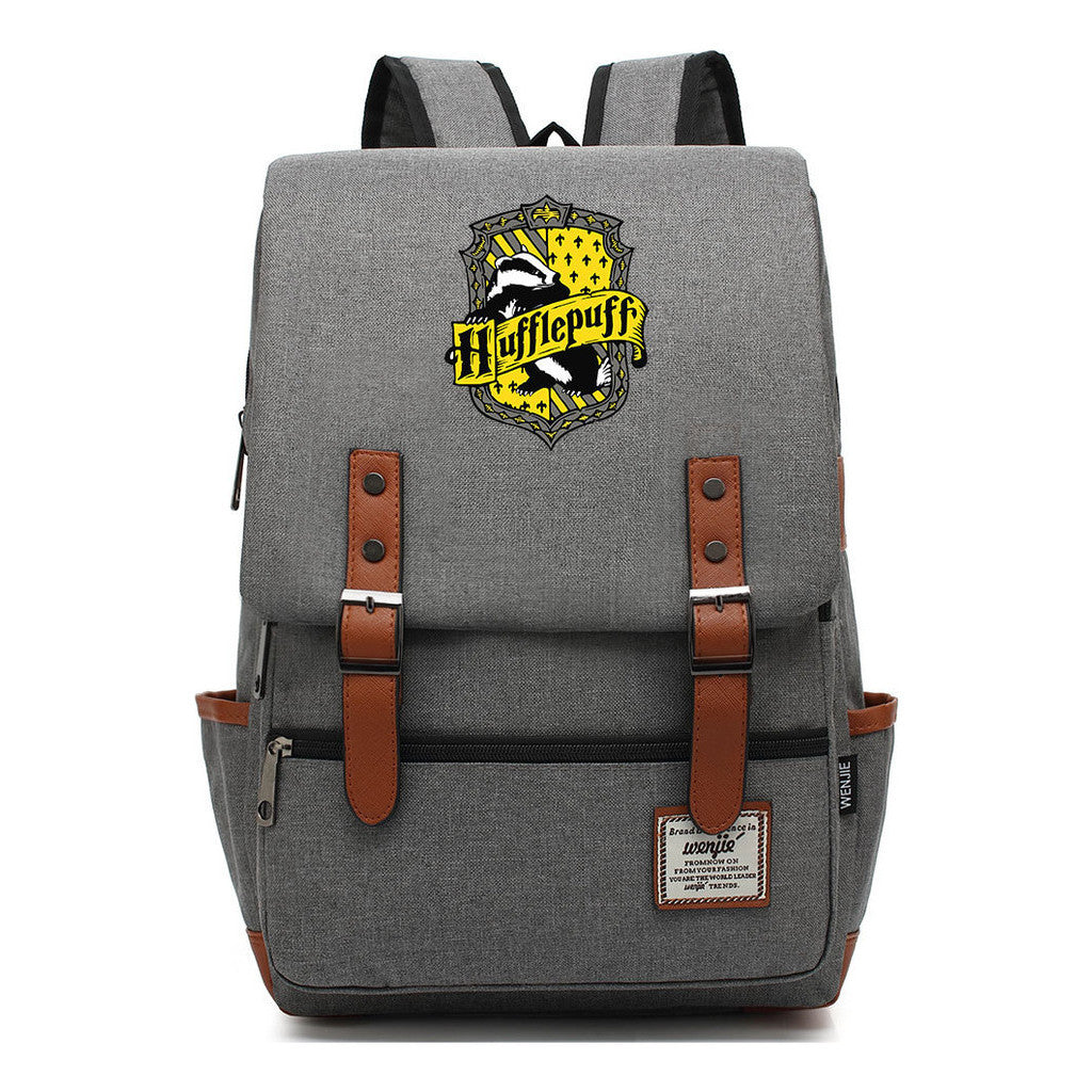 School Of Witchcraft And Wizardry Printed Teenage Student Backpack For Men And Women With Casual Belt Buckle Classic Backpack  43*29*13.5cm