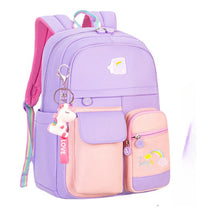 Elementary School Backpack, Lightweight And Casual Children's Backpack, Cute Contrasting Color Student Bag