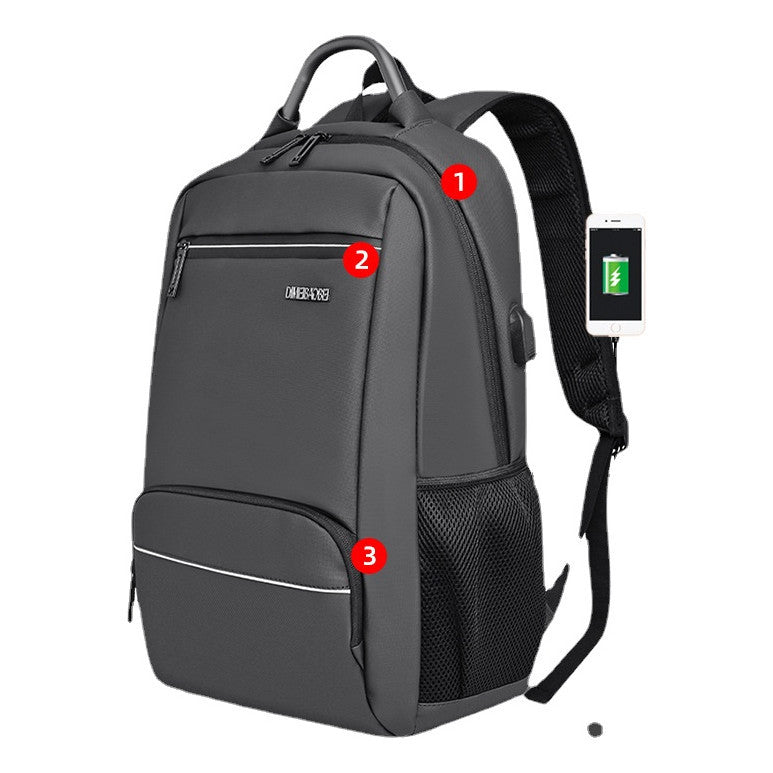 Backpack, Minimalist Business Backpack, Computer Bag, Usb Backpack