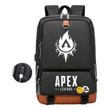 Apex Hero Print Usb Student Backpack Leisure Travel Backpack