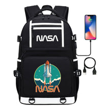 Fashionable Space Printed Usb Student Backpack Backpack Leisure Travel Backpack