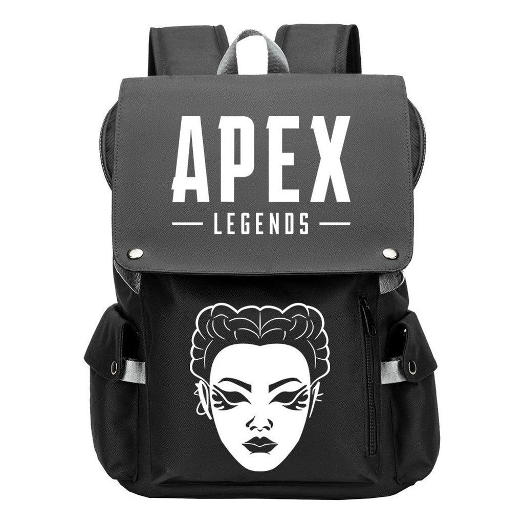 Apex Hero Print Usb Charging Head Youth School Bag Casual Backpack