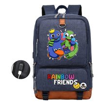 Rainbow Friend Usb Youth School Bag Leisure Travel Backpack