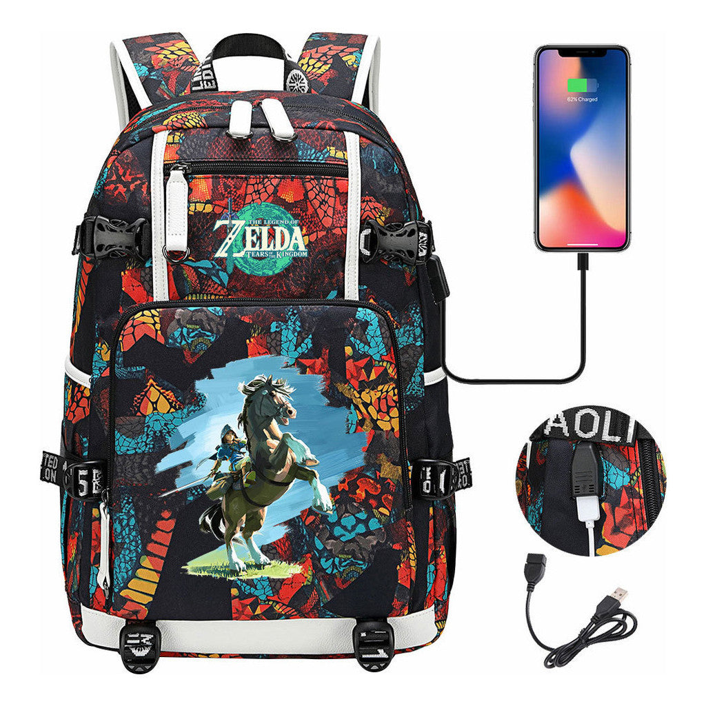 Printed Teenage Student Backpack For Men And Women's Travel Backpacks