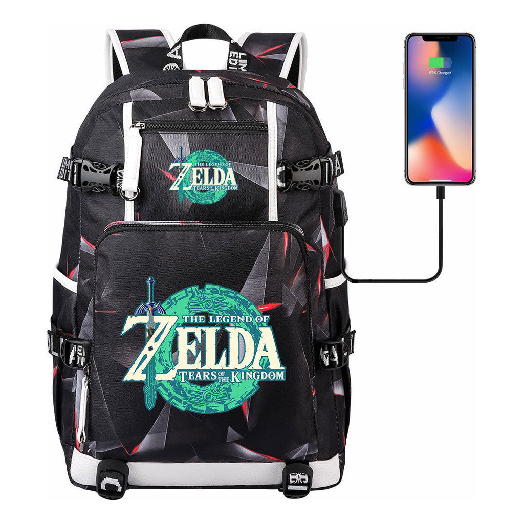 Printed Teenage Student Backpack For Men And Women's Leisure Travel Backpack