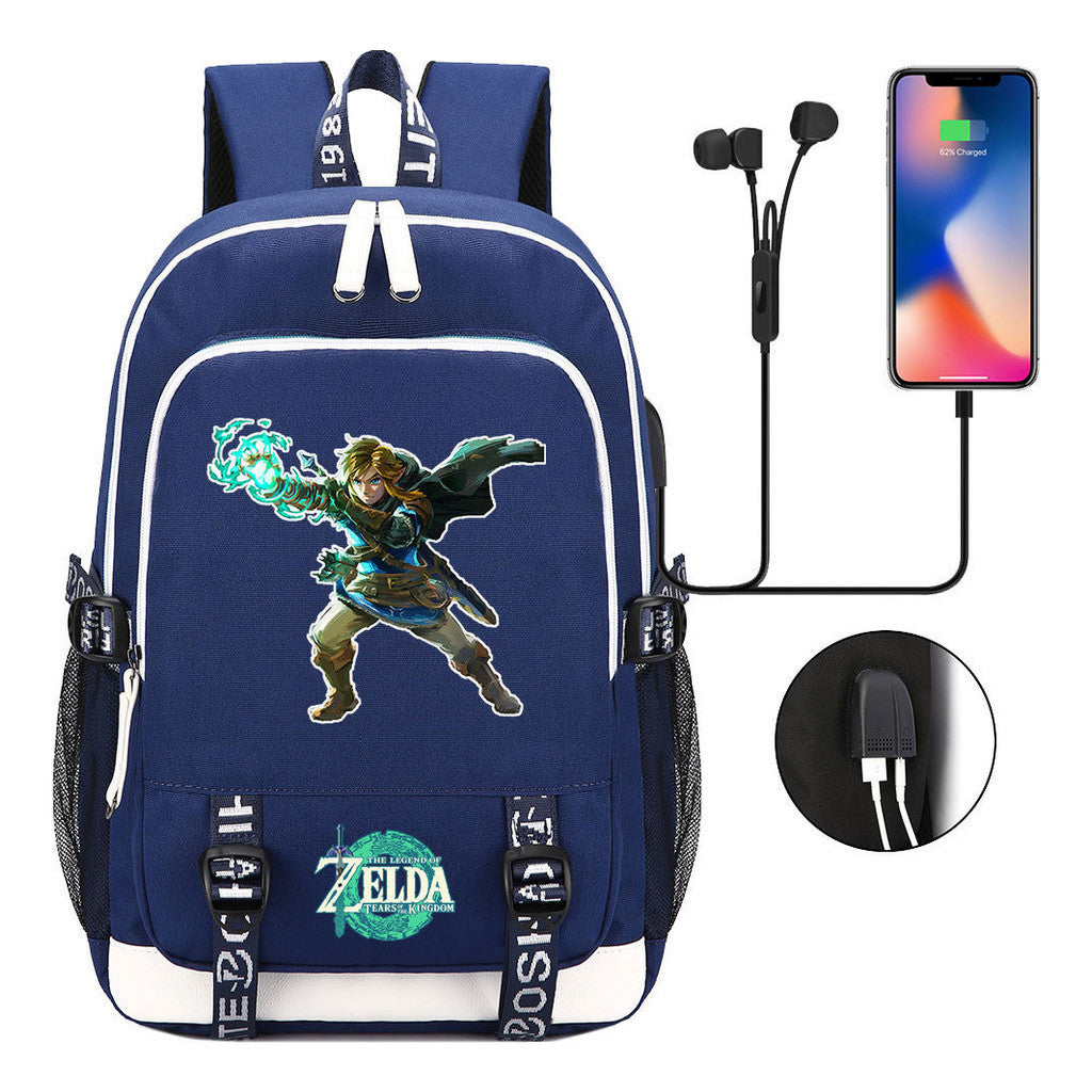 Usb Teen School Bag Men's And Women's Sports Backpacks