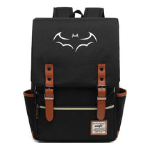 Superhero Batman Print Youth Student Backpack Casual Belt Buckle Classic Backpack