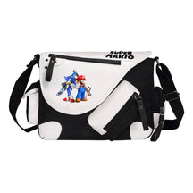Super Mario Youth Student School Bag Canvas Shoulder Bag Casual Straddle Backpack