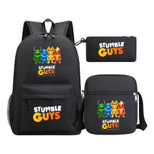 Printed Youth Student School Bag Three Piece Set Men's And Women's Shoulder Set Backpack