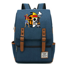 Anime Pirate King Luffy Printed Youth School Bag For Men And Women With Casual Belt Buckle Classic Backpack