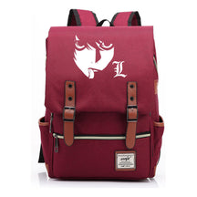 Manga Death Note Youth Student School Bag Men's And Women's Leisure Belt Buckle Backpack