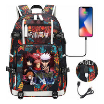 Printed Usb Youth Student Backpack Men And Women's Leisure Large Capacity Travel Backpack