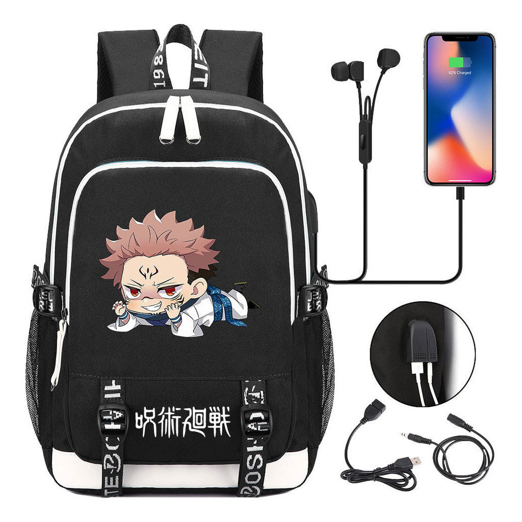 Youth Student Backpack Usb Men's And Women's Leisure Backpack