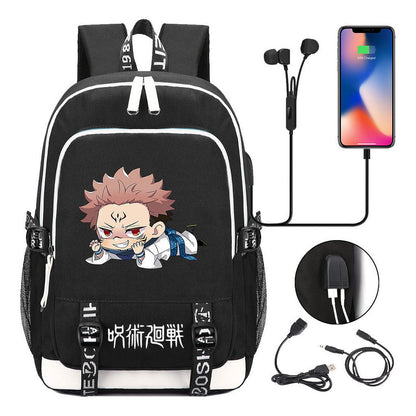 Youth Student Backpack Usb Men's And Women's Leisure Backpack