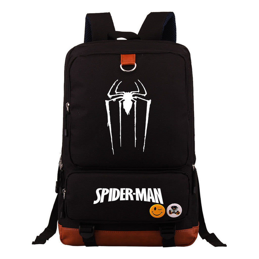 Superhero Printed Youth Student Backpack With Large Capacity Travel Bag, Men's And Women's Backpack